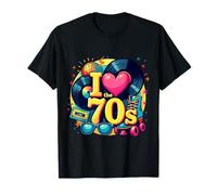 Rollo de Casete Retro I Love The 70s, Vinilo Funky Party 70s Camiseta