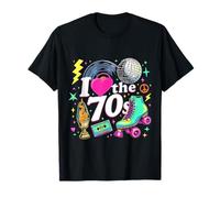 Rollo de Casete Retro I Love The 70s, Vinilo Funky Party 70s Camiseta