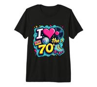 Rollo de Casete Retro I Love The 70s, Vinilo Funky Party 70s Camiseta Premium