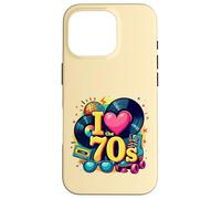 Rollo de Casete Retro I Love The 70s, Vinilo Funky Party 70s Carcasa para iPhone 16 Pro