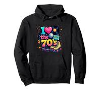 Rollo de Casete Retro I Love The 70s, Vinilo Funky Party 70s Sudadera con Capucha