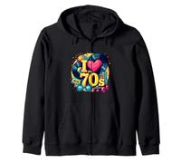 Rollo de Casete Retro I Love The 70s, Vinilo Funky Party 70s Sudadera con Capucha