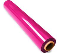 Rollo de celofán rosa de 200 pies (16 pulgadas x 200 pies) - Envoltura de celofán rosa - Rollo de celofán rosa - Rollo de celofán rosa - Rollo de celofán de color rosa - Papel transparente rosa