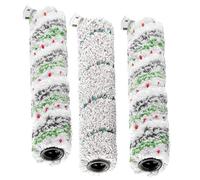 Rollo de cepillo de repuesto para Bissell CrossWave X7 Pet Pro (modelos 3011, 3055, 3277, 3279, 3276A), rollo de microfibra y nailon de doble acción, 1 paquete con 2 rollos de cepillo para mascotas