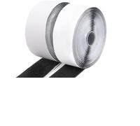 Rollo de cinta adhesiva negra de velcro resistente con reverso adhesivo for bricolaje, organización del hogar, bridas for cables y montaje en pared.(20mmx1mx2pc)