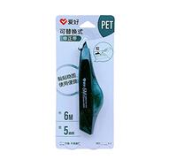 Rollo de cinta de corrección simple, adhesivo blanco para borrador de errores de estudiantes, suministros de oficina, papelería, recargable, corrección de salida