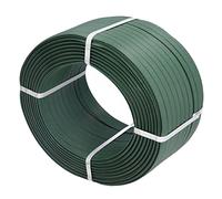 Rollo de cinta de embalaje manual, cuerda de plástico PP resistente, herramienta para bridas industriales con textura de diamante para empacadoras manuales y agrupación de objetos (DE verde)