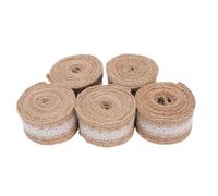 Rollo de cinta de encaje de arpillera rústico vintage encanto boda Navidad DIY artesanía [ocasiones versátiles]