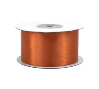 Rollo de cinta de raso de 38 mm x 25 m, color a elegir en 3/6/12/18/25/38/50/75/100 mm, no destiñe y lavable, cinta para bodas, cinta de regalo para embalar, decoración, manualidades, cobre 785