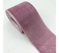 Rollo de cinta de terciopelo, Cinta de terciopelo multicolor hecha a mano de 50 mm, 2 yardas, ideal for bodas, manualidades y decoración.(Mauve)