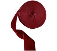 Rollo de cinta de terciopelo para hacer lazos y envolver regalos, varios tamaños para uso en decoraciones de vacaciones y eventos (Y)