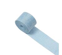 Rollo de Cinta de Yute Vintage 10M DIY Rustic Jute Ribbon Colorful Woven Linen Burlap Hemp Fabric Hessian Cloth Wedding Decor Rolls(Sky blue)