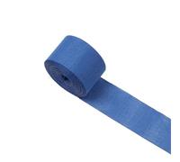 Rollo de Cinta de Yute Vintage 10M DIY Rustic Jute Ribbon Colorful Woven Linen Burlap Hemp Fabric Hessian Cloth Wedding Decor Rolls(Dark blue)