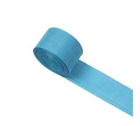 Rollo de Cinta de Yute Vintage 10M DIY Rustic Jute Ribbon Colorful Woven Linen Burlap Hemp Fabric Hessian Cloth Wedding Decor Rolls(Lake blue)