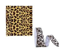 Rollo De Cinta y Papel De Regalo Con Estampado De Leopardo - 9M, 1 Pieza - Para Caja De Regalo, Materiales De Embalaje Para Bricolaje, Decorativa
