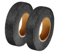 Rollo de entretela fusible de doble cara no tejida de 60 metros, cinta adhesiva para planchar y cinta adhesiva para reparación de ropa, costura, manualidades y proyectos de tela (color negro, 60 m