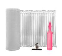 Rollo de envoltura acolchada de burbujas - Rollo inflable de burbujas grande para uso pesado, suministros de envío para tienda en línea, rollo de envoltura móvil (transparente, 11.8 pulgadas x 164