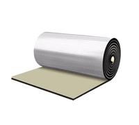 Rollo De Espuma Aislante Reflectante De Aluminio, 1 X 10 M, Aislamiento Térmico Eficiente For Techos, Paredes Y Vehículos, Autoadhesivo NBR Insonorizante.(5mm)