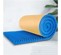 Rollo de espuma de aislamiento acústico de 5 m, paneles de amortiguación de sonido resistentes al fuego de 5 cm de grosor, alfombrilla de aislamiento acústico de doble capa autoadhesiva de 15 m (azul)