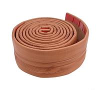 Rollo de espuma decorativo para zócalos y cintura, impermeable, 3 metros de largo (grano de madera marrón)