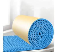 Rollo de espuma insonorizante de aislamiento acústico de 5 m, 5 cm de grosor, autoadhesiva, para estudio, aislamiento acústico ignífugo, con cancelación de ruido (azul, 5 m)