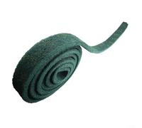Rollo de estropajo de nailon de 0.8 metros de grado industrial reutilizable para fregadero de cocina, estufa, cepillo de lavado de platos, eliminación de óxido, corte verde a tamaño (7 cm x 5,8 metros