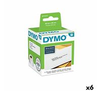 Rollo de Etiquetas Dymo 99010 28 x 89 mm LabelWriter™ Blanco Negro (6 Unidades)