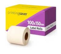 Compatible Rollo 100mm x 150mm Etiquetas térmica directa para Zebra GK420d GK420t GC420d GX420d GX420t GC420t GX430t GT800 LP2844 TLP 2844 Citizen CL-S521 CL-S621 CL-S631 (500 Etiquetas por Rollo)