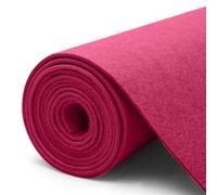 Rollo de fieltro rojo rosado, por metros, 30 cm x 250 cm x 3 mm, para manualidades, manualidades, decoración, fieltro de poliéster, rollo de fieltro para manualidades, decoración