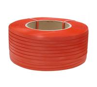Rollo De Fleje De Embalaje PET De Color Resistencia A La Rotura De 1500 Lb Espesor De 0,8 Mm, Ancho De 16 Mm Ideal para Trabajos De Tejido Manual Y Agrupación De Artículos(Rosso)