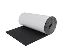 Rollo de goma espuma de neopreno autoadhesivo, Aislante acustico para Moqueta Adhesiva Coche, Ignífugo e Impermeable, Alfombra Aislante Termico 300mm x 3mm x 1.5m,Negro