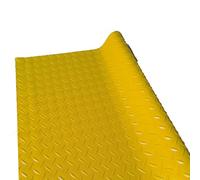 Rollo de goma para suelo, tapete de PVC para garaje, almacén, gimnasio, 1,5 x 5 m, protección de suelo cortable y duradera