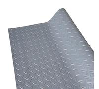 Rollo de goma para suelo, tapete de PVC para garaje, almacén, gimnasio, 1,5 x 5 m, protección de suelo cortable y duradera