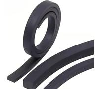 Rollo de goma sólida con tira sellado neopreno 5M for protección almohadilla artesanal juntas DIY(5mmx25mm)