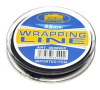 Rollo de hilo para atar, 25 metros, tamaño D, Negro