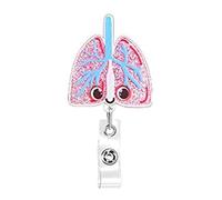 Rollo de insignia de órgano educativo de acrílico, clip de insignia de hospital, decoración de gotas de sangre, perfecto para educación sanitaria y presentación, broche acrílico, Einheitsgröße, como