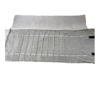 Rollo De JoyeríA Bolsa enrollable for guardar joyas con cadena de terciopelo, organizador colgantes, collares, relojes, pulseras, expositores, estuche viaje portátil(Watch Bag GreyBlack)