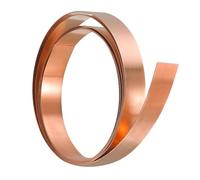 rollo de lámina de cobre, Lámina de cobre puro al 99,9% con un espesor de 0,5 mm, lámina de metal de cobre adecuada for mecanizado de precisión y manualidades de bricolaje(0.5x8x1000mm)