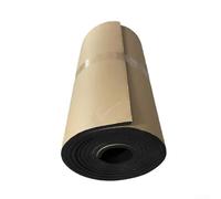 Rollo de lámina de espuma de neopreno de alta densidad de goma de celda cerrada para sellar aislamiento, absorción de impactos, junta de manualidades, acolchado, material flexible negro, 1 mm de