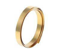 Rollo de lámina de latón amarillo (1000 mm x 10 mm), tira flexible de metal dorado for joyería y manualidades.(0.4x10x1000mm)