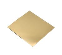 Rollo de lámina de latón, lámina plana dorada, corte sin esfuerzo, grosor de 0,01 a 0,3 mm, for manualidades decorativas, 1 unidad(0.02x100x100mm)