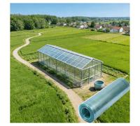 Rollo de lámina de policarbonato de plástico verde de repuesto para jardín, casa, patio, cenador, solárium, cubierta (0,6 x 5 m)