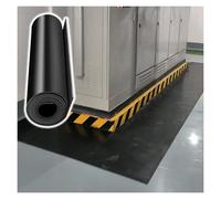 Rollo de láminas de goma aislantes, alto voltaje 4, 6, 8, 10, 15, 25, 35 KV, tira sólida para juntas de taller de subestación, protección de seguridad eléctrica aislada cortable (un color largo x