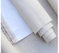 Rollo de lienzo de algodón, Rollo de lona for pintar materiales múltiples, imprimados con aceite, acrílico, algodón y lino, 0,28 mx 5m(330g Linen Blend)
