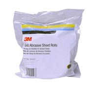 Rollo de lijado amarillo con xido de aluminio con recubrimiento de 3M STIKIT 236U - 4 1/2 de ancho x 20 yd de longitud - respaldo de papel - un peso