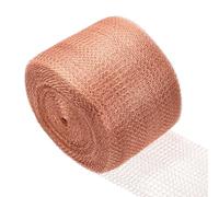 Rollo de malla cobre, 5 pulgadas x 49 pies, for relleno agujeros, destilación, kit bricolaje tela, rollo 100% puro(4"x 49Ft)