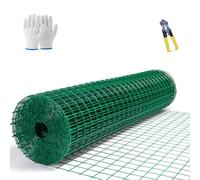 Rollo de malla de alambre para jardín, 1,6 mm de diámetro, 3 cm, tamaño del agujero, valla agrícola para pollo, huerto y protección de jardín (1,5 x 5 m)