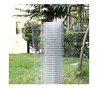 Rollo de malla de alambre soldado de acero inoxidable de 1 mm y 12 mm, perfecto para pajareras, jardines, recintos de animales, incluye clips para una fácil instalación