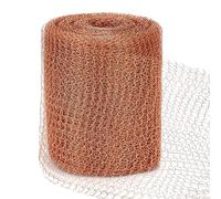Rollo de malla de cobre repelente de babosas y caracoles, 5 x 20 pies, 100 % alambre de cobre, a prueba de ratones y ratas, control de plagas, tela de relleno, bricolaje