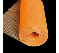 Rollo de malla de fibra de vidrio, Cinta de malla revoque fibra vidrio for reparación paneles yeso hormigón, blanco naranja, 50-200 m x 0,3-0,5 cm(Orange,200mx0.5cm)